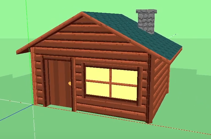 lowpoly cabin imported artwork from Carl-Wilhelm's previous portfolio